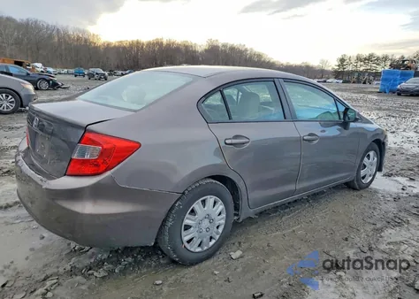 2012 Honda Civic Lx из США, поврежденный, VIN 19XFB2F59CE390529